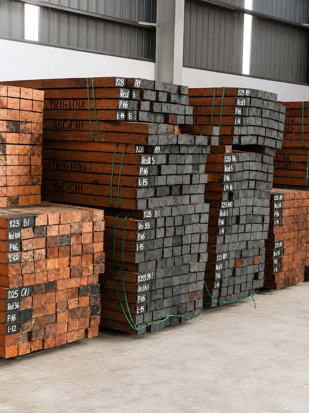 Hardwood logs